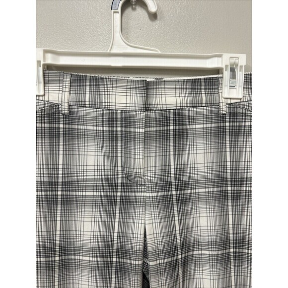 Express Women’s Y2K Editor Career clueless Black Plaid Flare pants office siren - Picture 2 of 6
